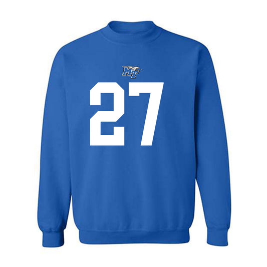 MTSU - NCAA Football : Jalen Jackson - Replica Shersey Crewneck Sweatshirt-0