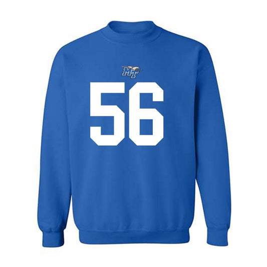 MTSU - NCAA Football : Ean Matusek - Replica Shersey Crewneck Sweatshirt-0