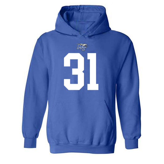 MTSU - NCAA Football : Mathias Malaki-Donaldson - Replica Shersey Hooded Sweatshirt-0