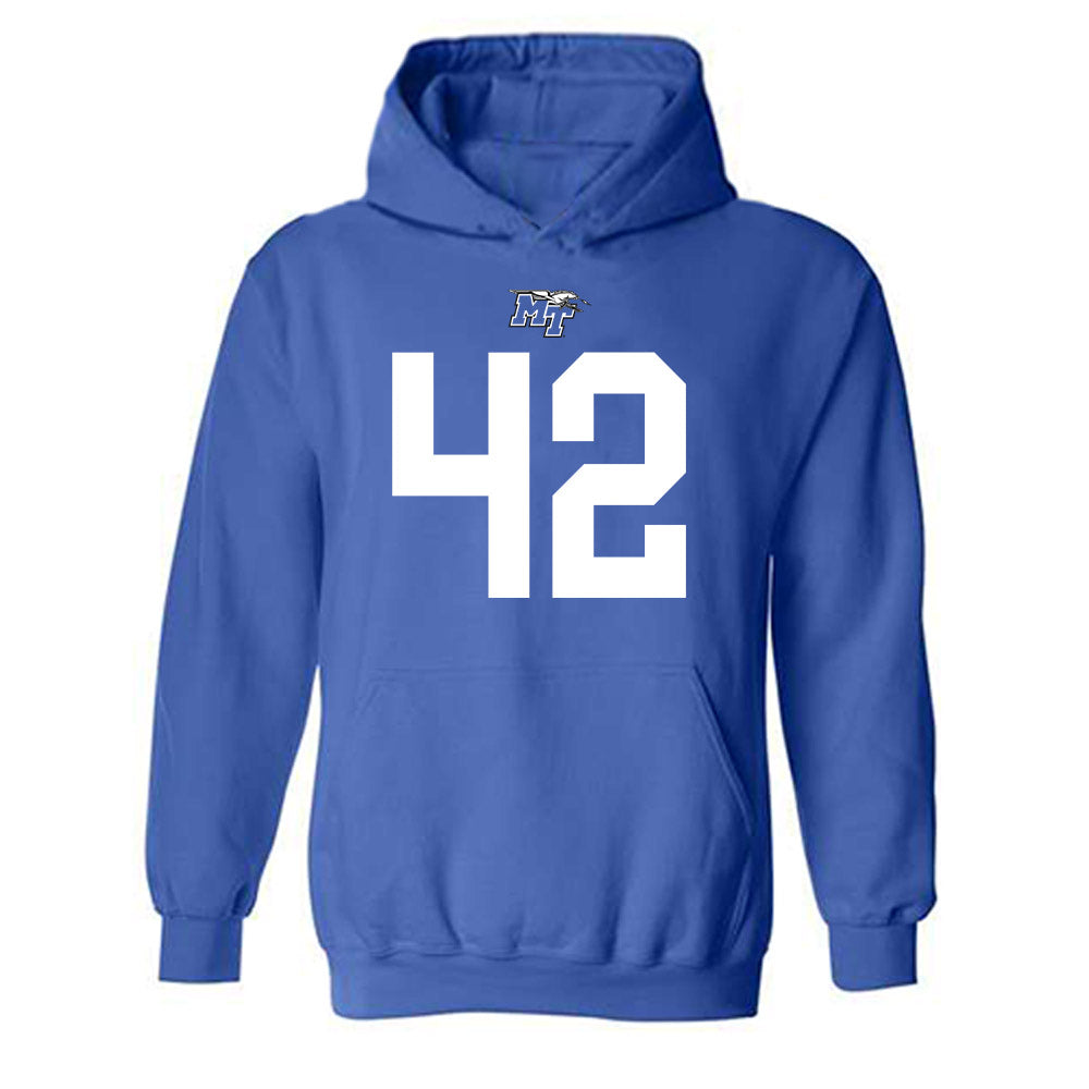 MTSU - NCAA Football : Lagarrius Sims - Replica Shersey Hooded Sweatshirt-0
