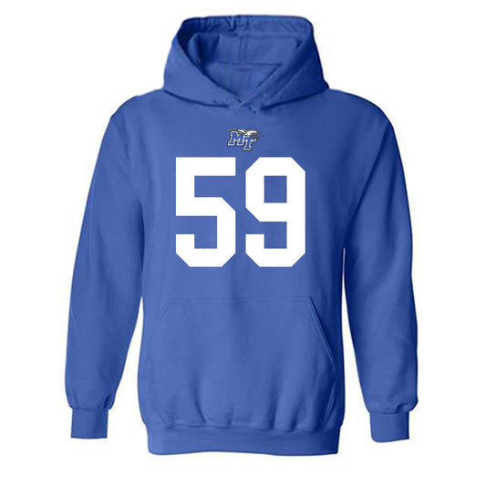 MTSU - NCAA Football : Henry Hamlin - Replica Shersey Hooded Sweatshirt-0