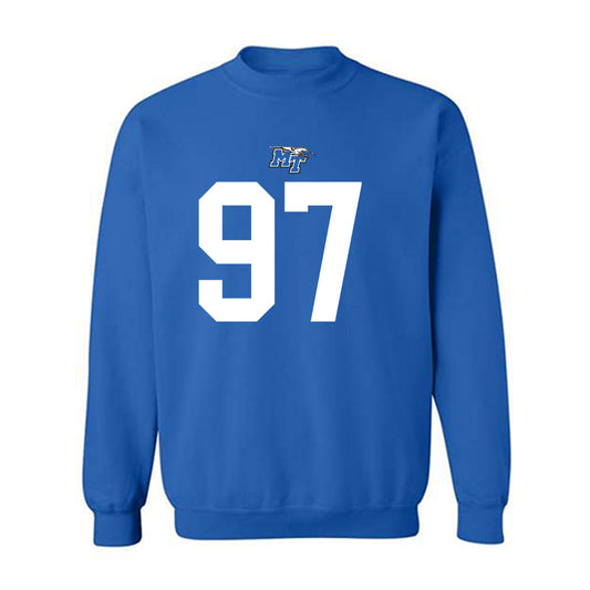 MTSU - NCAA Football : Aden Caine - Replica Shersey Crewneck Sweatshirt-0
