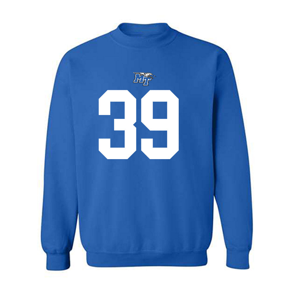 MTSU - NCAA Football : Evan Poticher - Replica Shersey Crewneck Sweatshirt-0