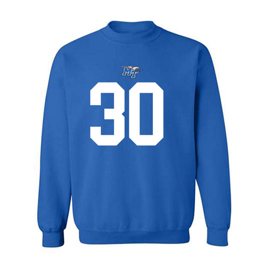 MTSU - NCAA Football : Rob Lathon Jr - Replica Shersey Crewneck Sweatshirt-0