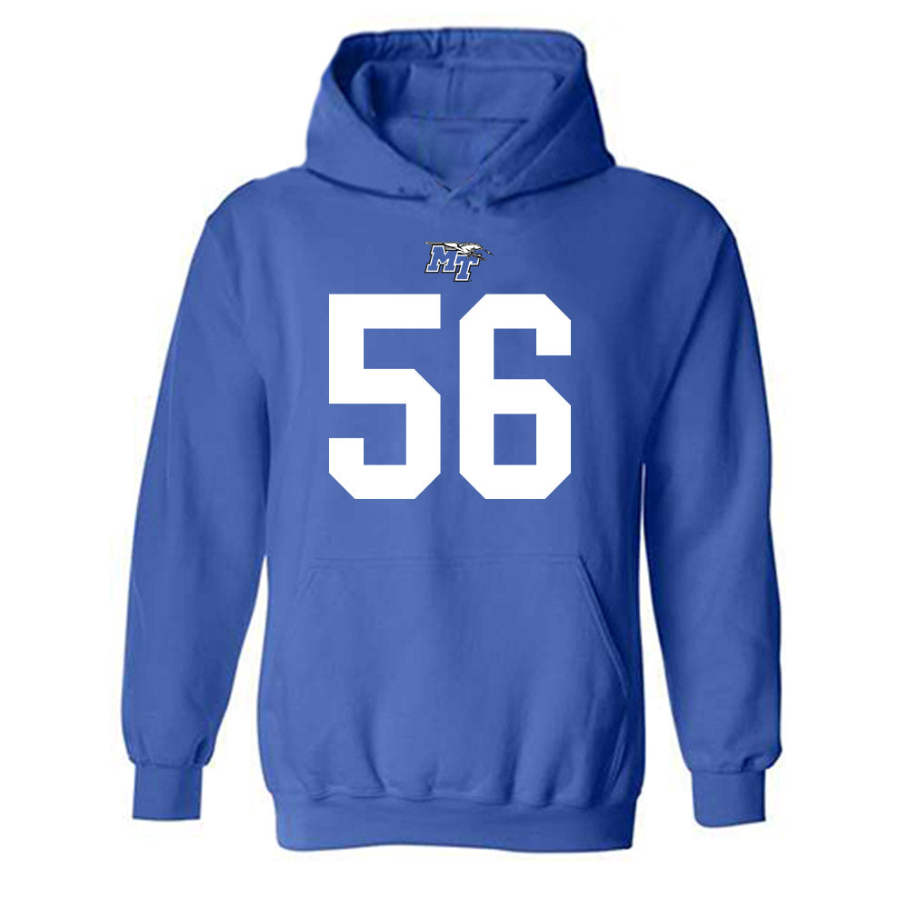 MTSU - NCAA Football : Ean Matusek - Replica Shersey Hooded Sweatshirt-0