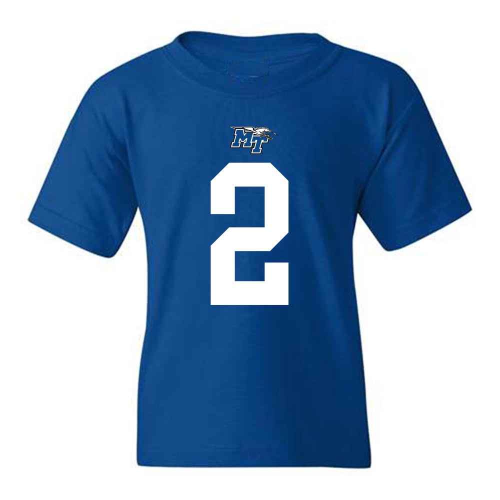 MTSU - NCAA Football : DeArre McDonald - Youth T-Shirt