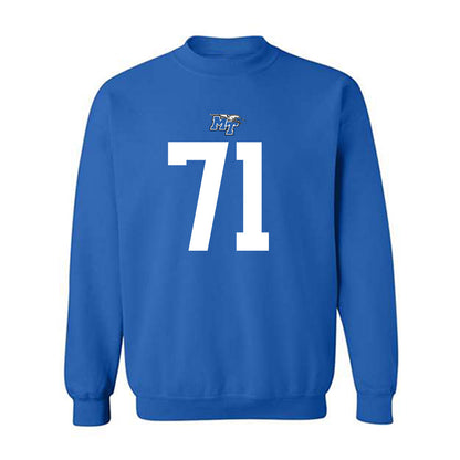 MTSU - NCAA Football : Quentin Butler - Replica Shersey Crewneck Sweatshirt-0