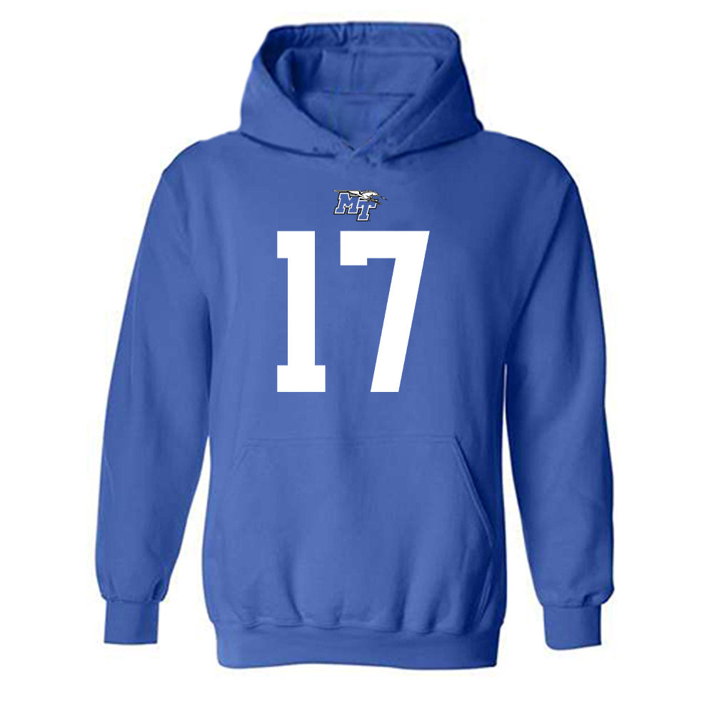 MTSU - NCAA Football : Jayson Lowe - Replica Shersey Hooded Sweatshirt-0