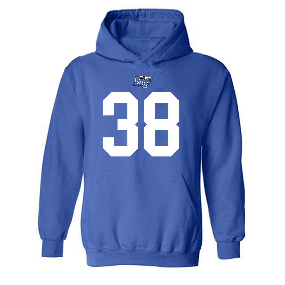 MTSU - NCAA Football : Locke Kennedy - Replica Shersey Hooded Sweatshirt-0
