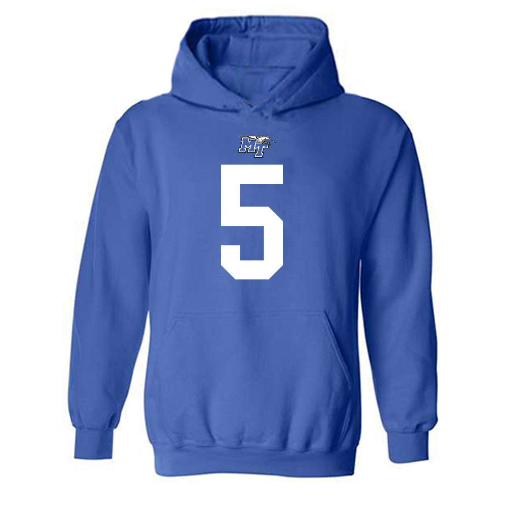 MTSU - NCAA Football : Dyson McCutcheon - Replica Shersey Hooded Sweatshirt-0