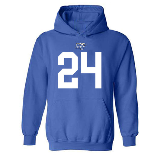 MTSU - NCAA Football : Camari Hall - Replica Shersey Hooded Sweatshirt-0