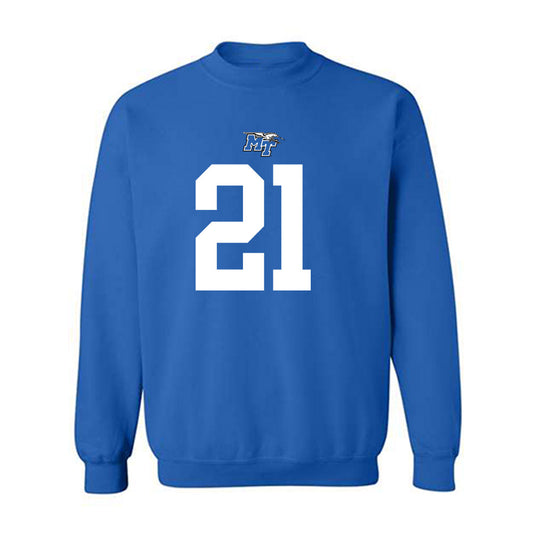 MTSU - NCAA Football : Jason Hardy - Replica Shersey Crewneck Sweatshirt-0