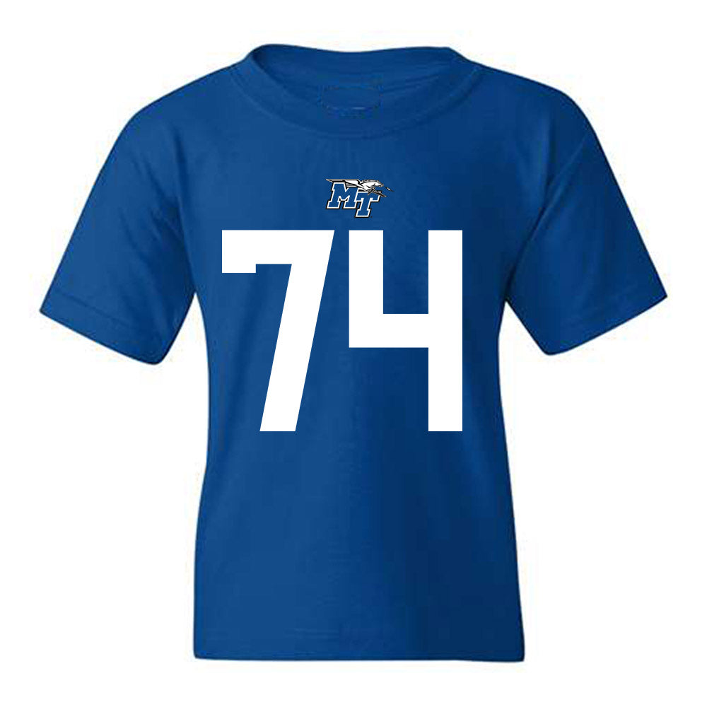 MTSU - NCAA Football : Jonathan Waller - Replica Shersey Youth T-Shirt-0