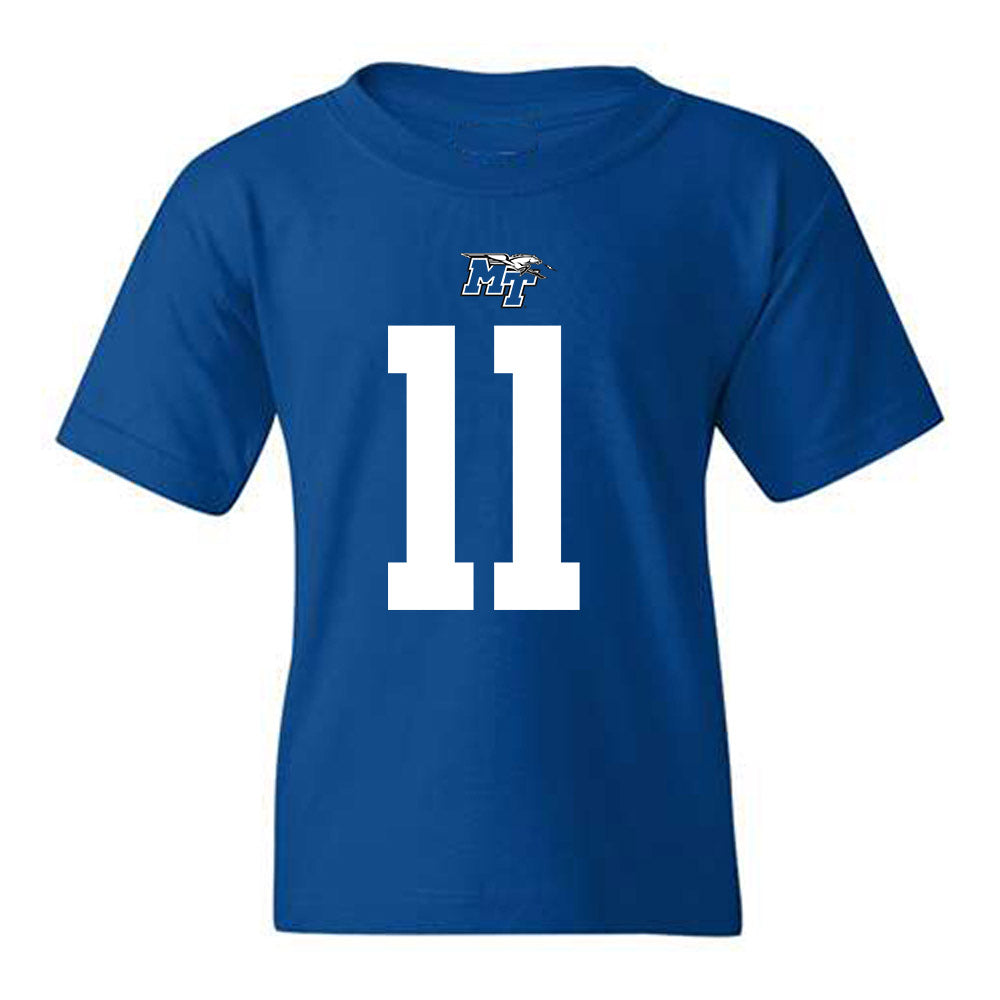 MTSU - NCAA Football : James Johnson - Replica Shersey Youth T-Shirt-0