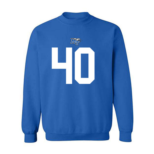 MTSU - NCAA Football : BJ Ausmer - Replica Shersey Crewneck Sweatshirt-0