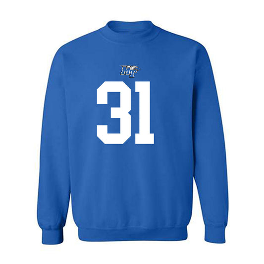 MTSU - NCAA Football : Mathias Malaki-Donaldson - Replica Shersey Crewneck Sweatshirt-0