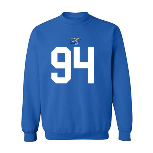 MTSU - NCAA Football : Jayden Williams - Replica Shersey Crewneck Sweatshirt-0