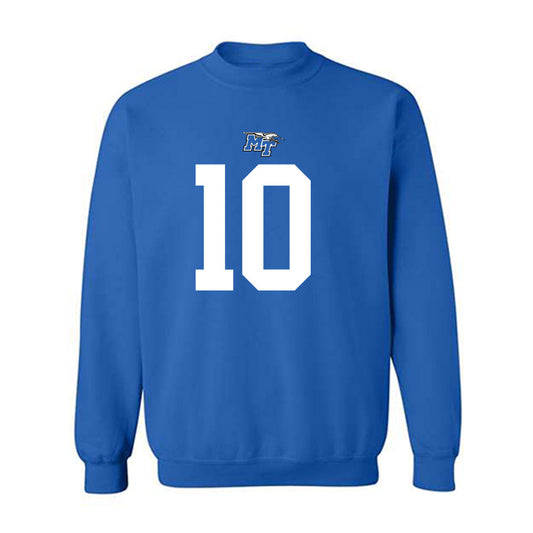 MTSU - NCAA Football : Jordan Chestnut - Replica Shersey Crewneck Sweatshirt-0