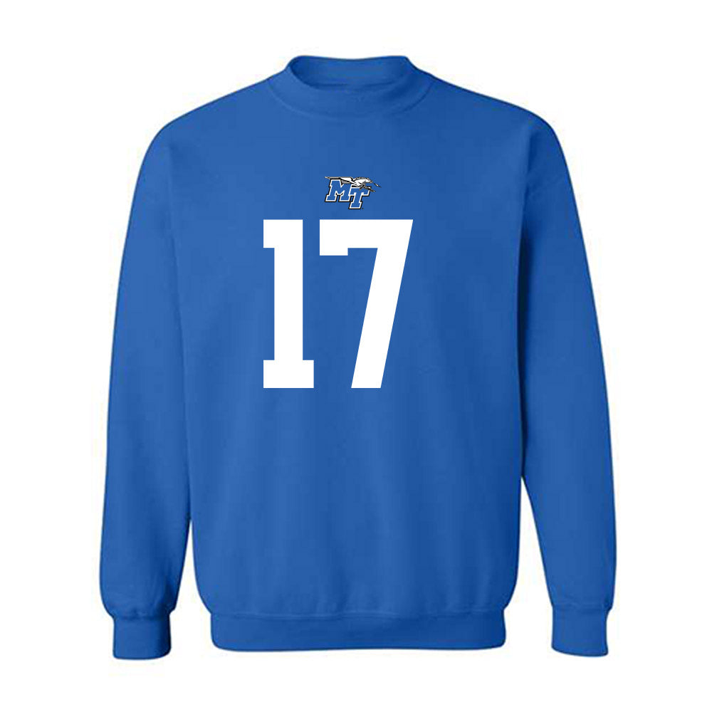 MTSU - NCAA Football : Jayson Lowe - Replica Shersey Crewneck Sweatshirt-0