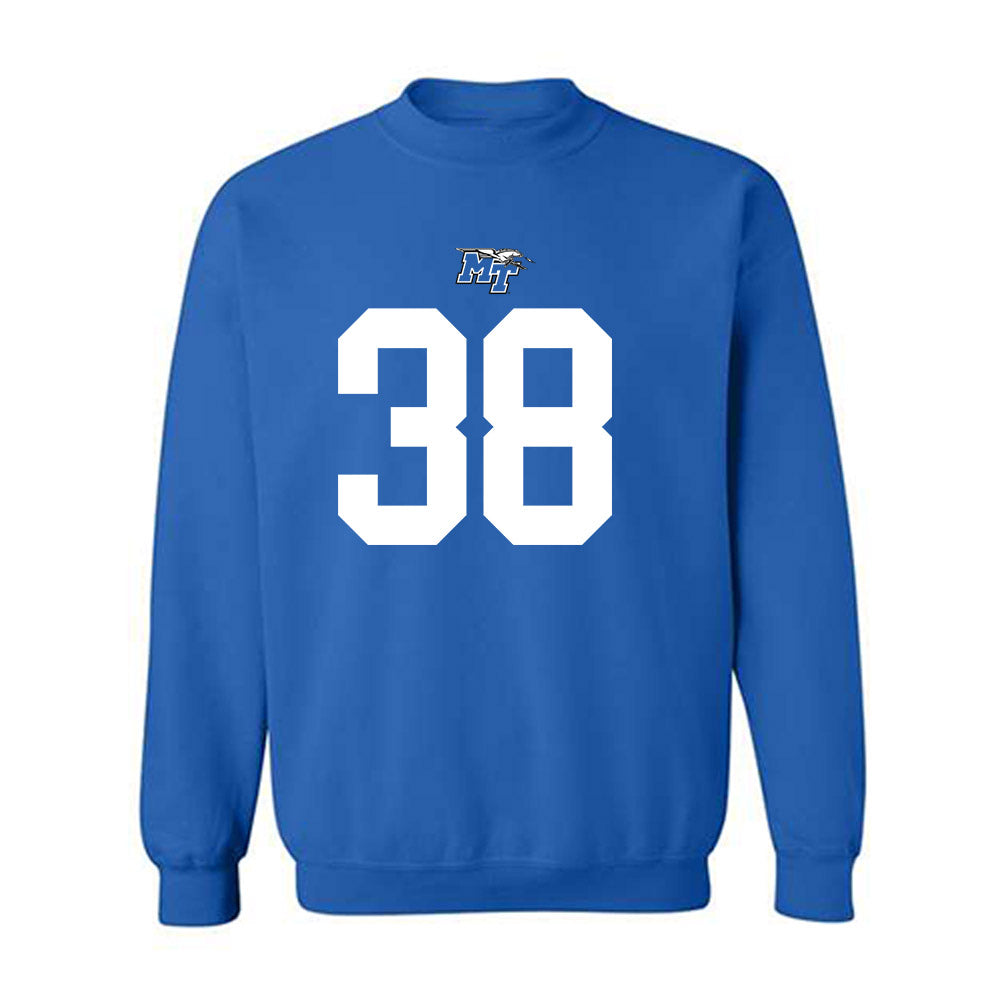 MTSU - NCAA Football : Locke Kennedy - Replica Shersey Crewneck Sweatshirt-0