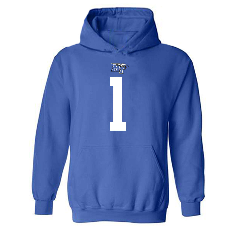 MTSU - NCAA Football : Markus Allen - Replica Shersey Hooded Sweatshirt-0