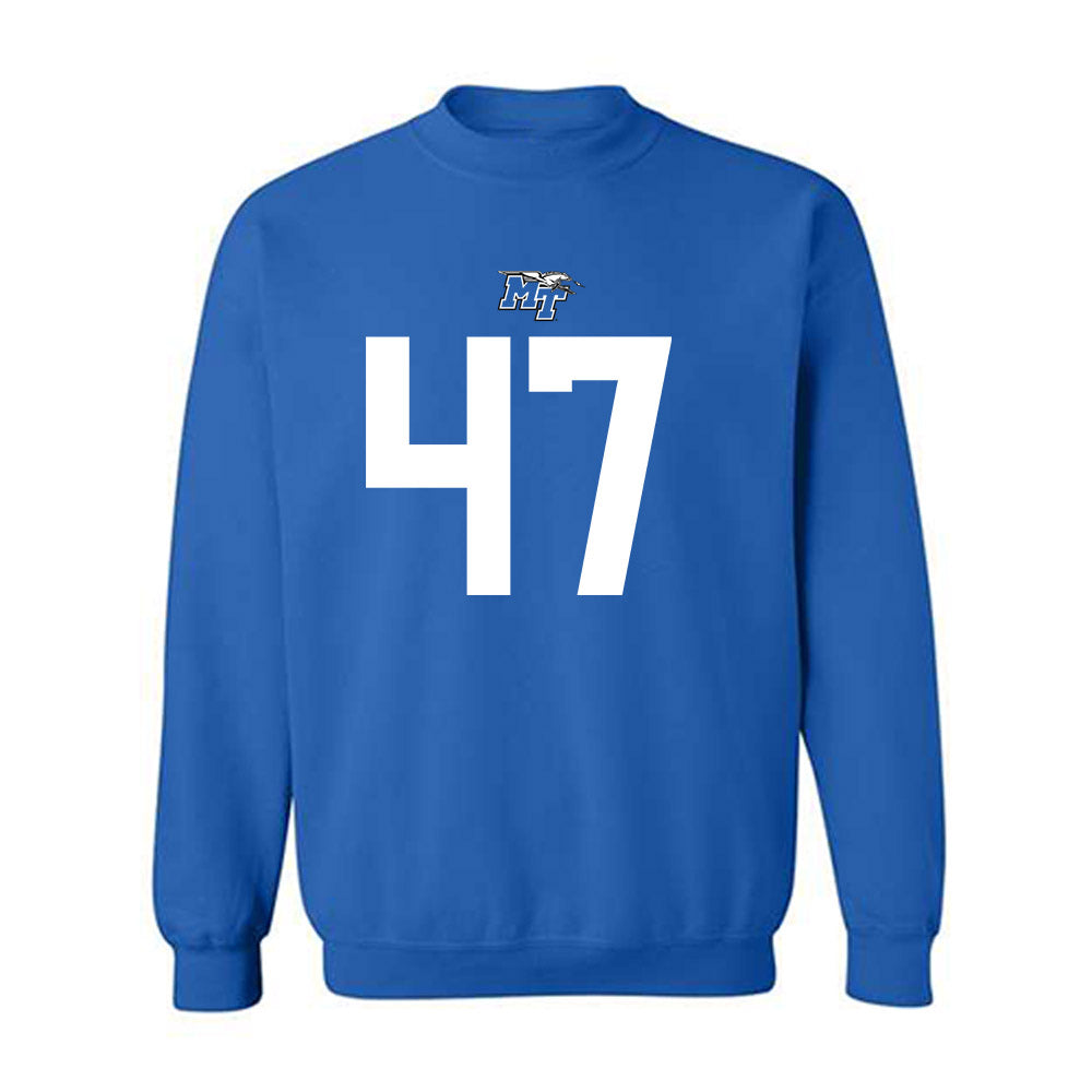 MTSU - NCAA Football : Chayce Smith - Replica Shersey Crewneck Sweatshirt-0