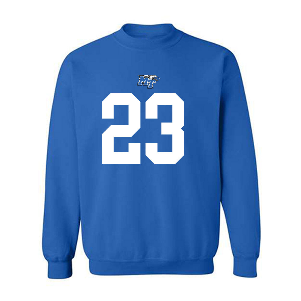 MTSU - NCAA Football : Malachi Steele - Replica Shersey Crewneck Sweatshirt-0