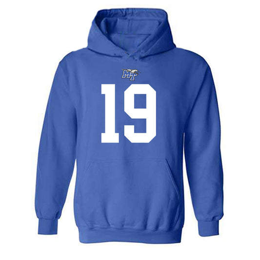 MTSU - NCAA Football : Aidan Singleton - Replica Shersey Hooded Sweatshirt-0