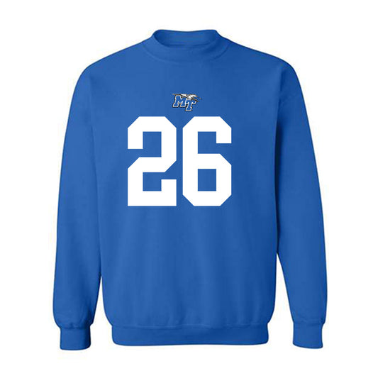 MTSU - NCAA Football : Korey Smith - Replica Shersey Crewneck Sweatshirt-0