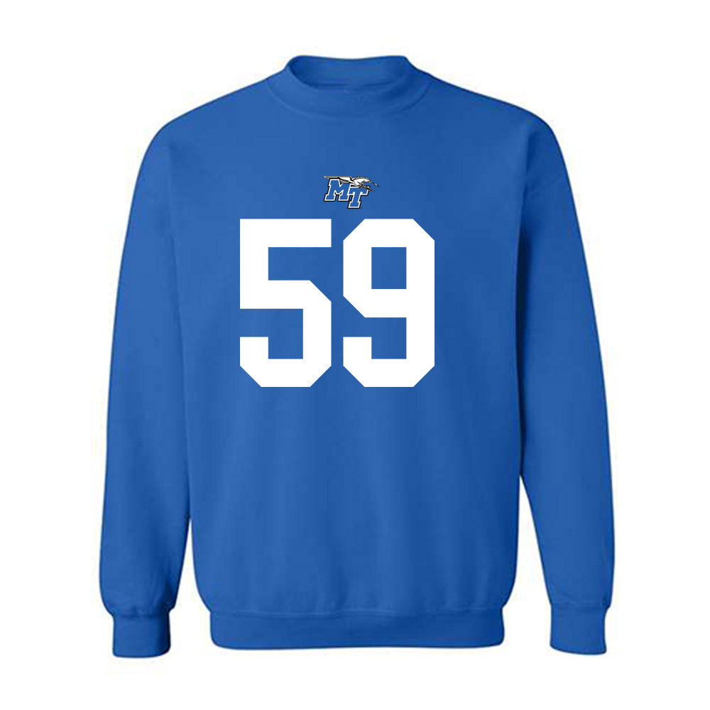 MTSU - NCAA Football : Henry Hamlin - Replica Shersey Crewneck Sweatshirt-0