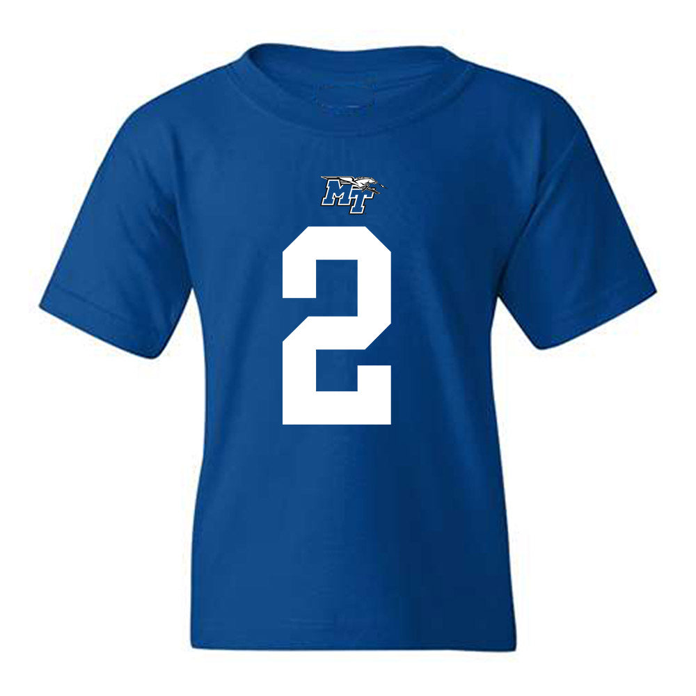 MTSU - NCAA Football : Jackson Lowe - Replica Shersey Youth T-Shirt-0