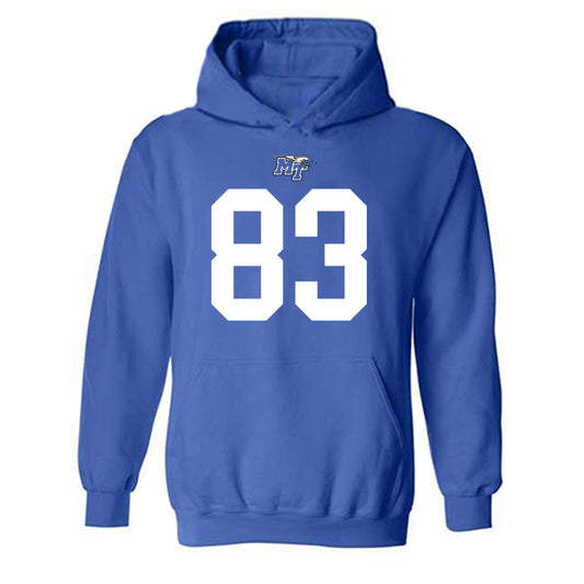 MTSU - NCAA Football : Koraun Perdue - Replica Shersey Hooded Sweatshirt-0