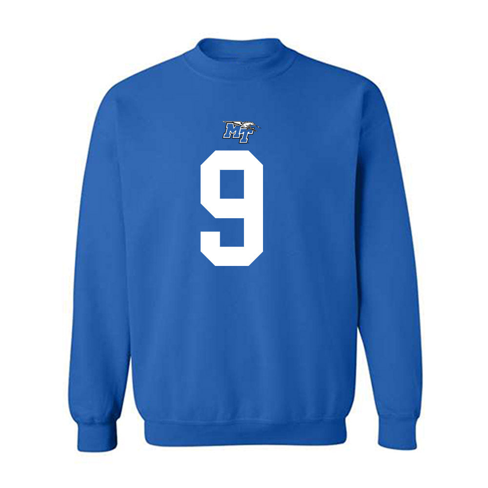 MTSU - NCAA Football : Terrence Brown - Replica Shersey Crewneck Sweatshirt-0