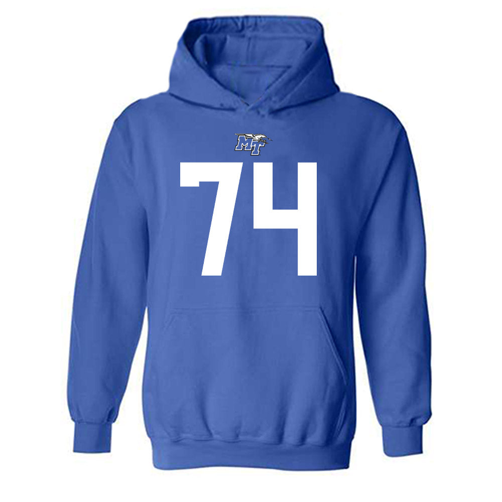 MTSU - NCAA Football : Ashley Walker - Replica Shersey Hooded Sweatshirt-0