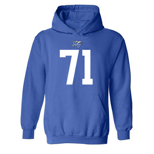 MTSU - NCAA Football : Quentin Butler - Replica Shersey Hooded Sweatshirt-0