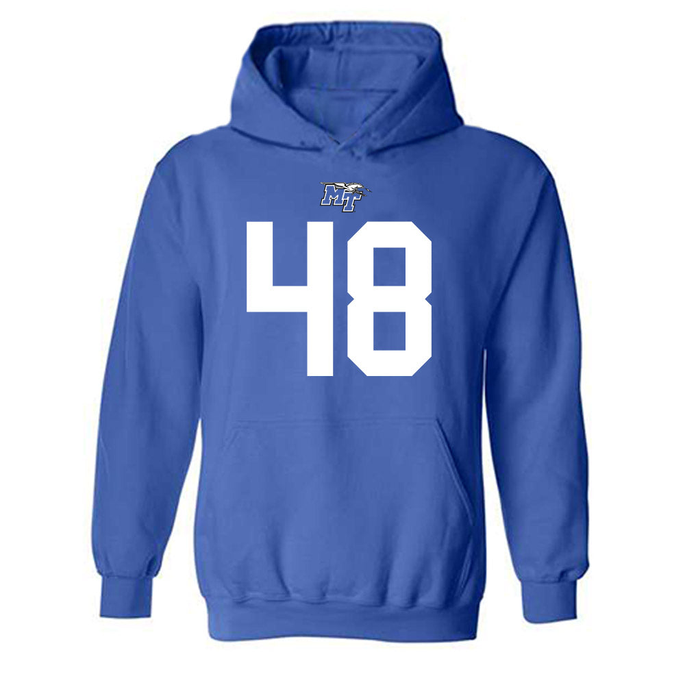 MTSU - NCAA Football : Darnell Malpress - Replica Shersey Hooded Sweatshirt-0