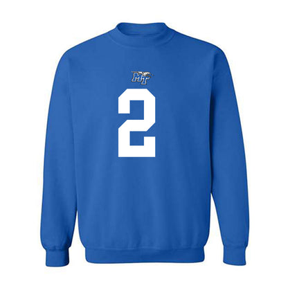 MTSU - NCAA Football : Jackson Lowe - Replica Shersey Crewneck Sweatshirt-0