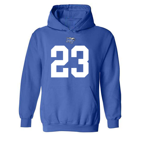 MTSU - NCAA Football : KJ Miniefield - Replica Shersey Hooded Sweatshirt-0