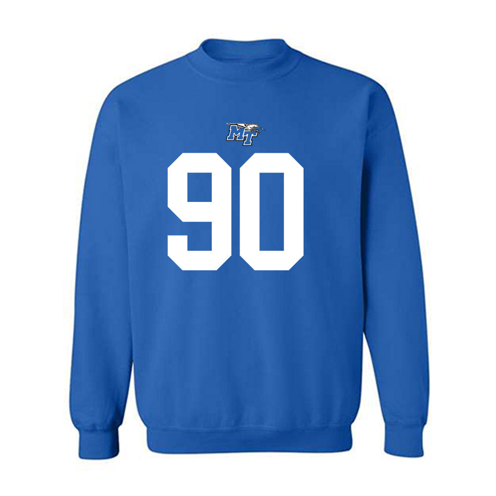 MTSU - NCAA Football : Justin Bodford - Replica Shersey Crewneck Sweatshirt-0