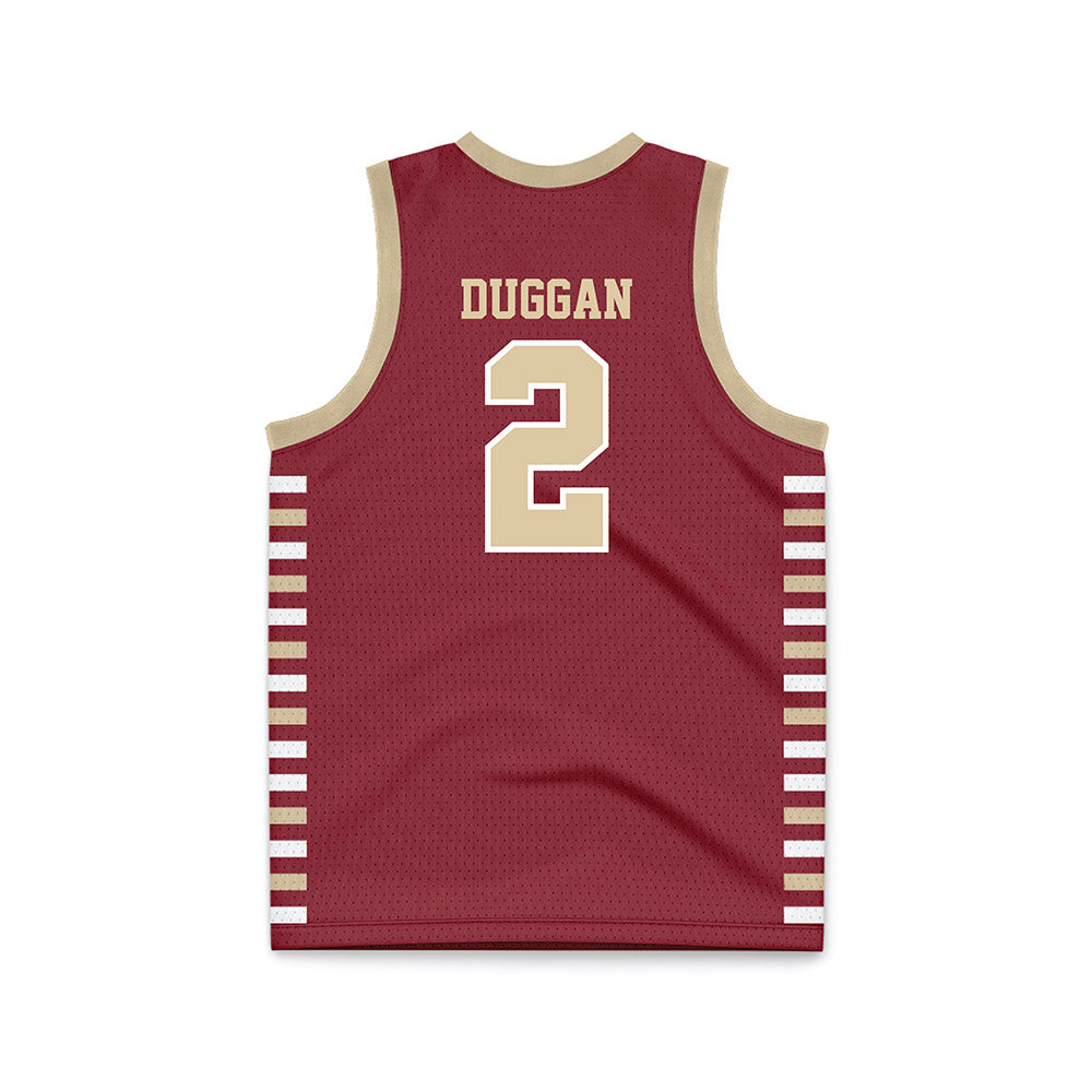 Boston College - NCAA Men's Basketball : Colby Duggan - Maroon Basketball Jersey-1