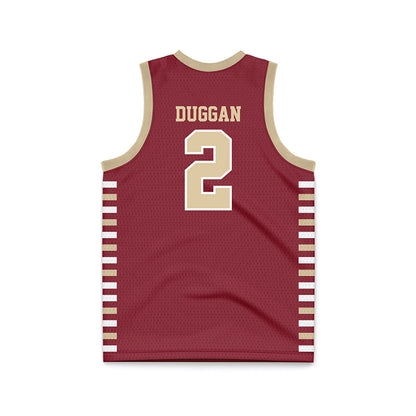 Boston College - NCAA Men's Basketball : Colby Duggan - Maroon Basketball Jersey-1
