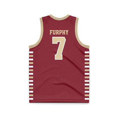 Boston College - NCAA Men's Basketball : Jacob Furphy - Maroon Basketball Jersey-1