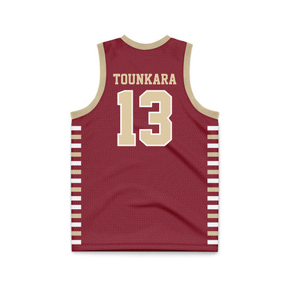 Boston College - NCAA Men's Basketball : Aly Tounkara - Maroon Basketball Jersey-1