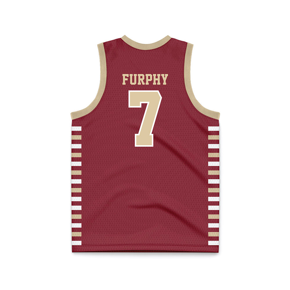 Boston College - NCAA Men's Basketball : Jacob Furphy - Maroon Basketball Jersey-1