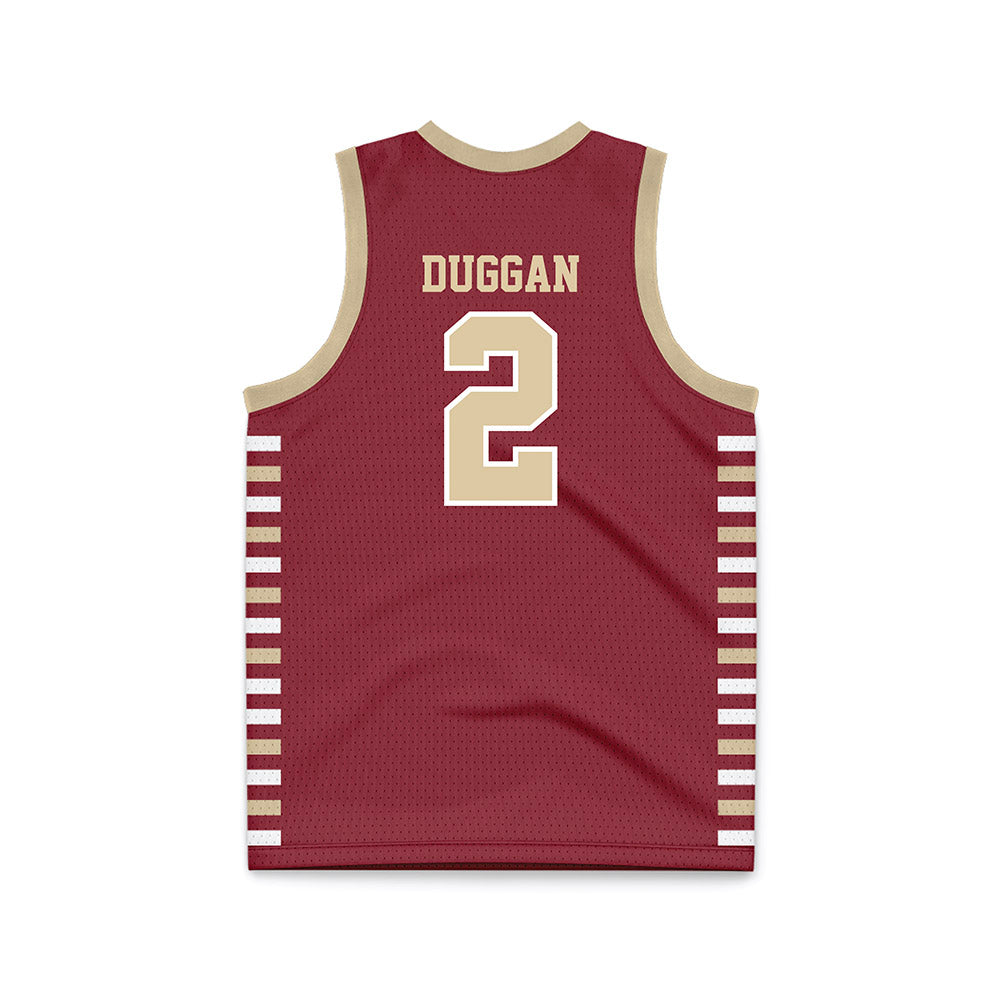 Boston College - NCAA Men's Basketball : Colby Duggan - Maroon Basketball Jersey-1