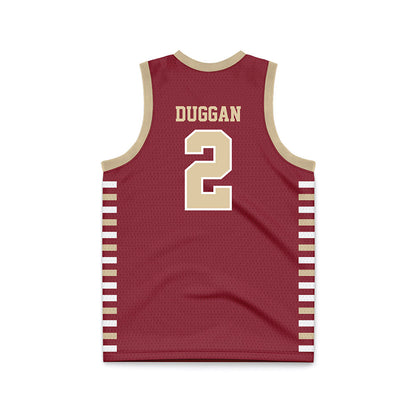 Boston College - NCAA Men's Basketball : Colby Duggan - Maroon Basketball Jersey-1