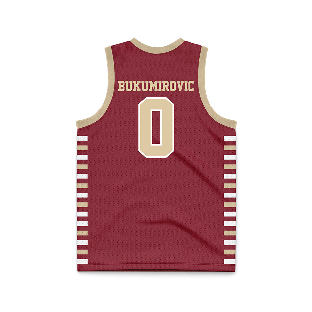 Boston College - NCAA Men's Basketball : Andrija Bukumirovic - Maroon Basketball Jersey-1