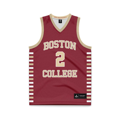 Boston College - NCAA Men's Basketball : Colby Duggan - Maroon Basketball Jersey-0