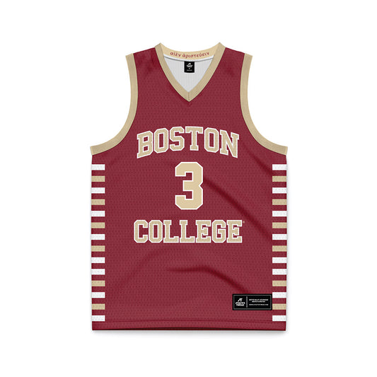 Boston College - NCAA Men's Basketball : Ernest Shelton - Maroon Basketball Jersey-0