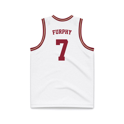 Boston College - NCAA Men's Basketball : Jacob Furphy - White Throwback Basketball Jersey-1